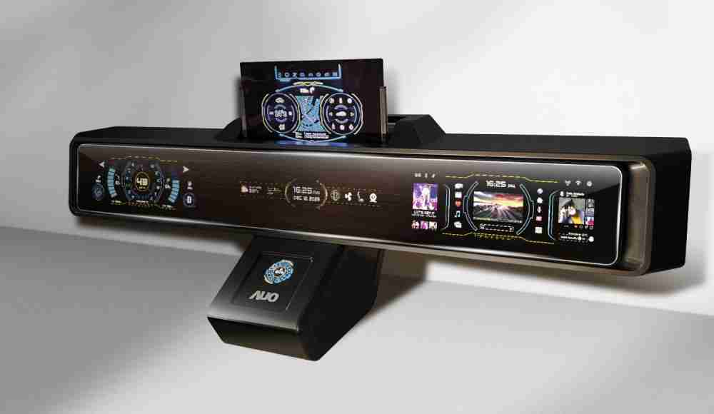 蓝狮在线Micro LED沉浸式车舱显示方案结合 可卷式、、、、可伸缩的Micro LED应用并可呈现不同的质感纹路，，，展现人性化设计