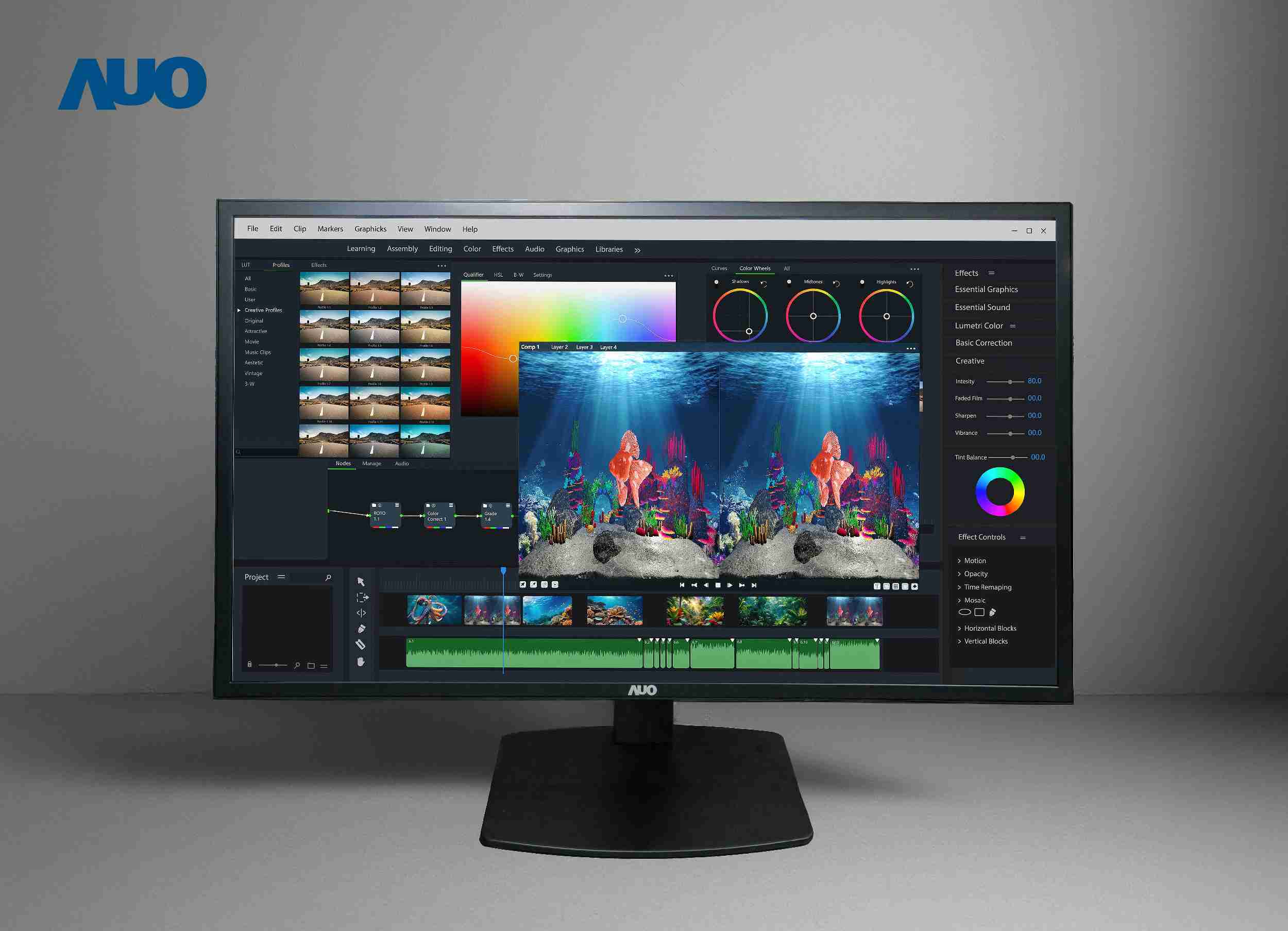 蓝狮在线开发32吋2D/3D专业桌上型显示器，，，，拥有8K4K超高分辨率，，并以低串扰算法优化3D显示效果，，搭载自动眼球追踪功能，，能实时调整3D图像，，，，进行实时2D与3D无缝共存窗口，，，提供图像设计工作者突破二维接口的崭新工作氛围与效率